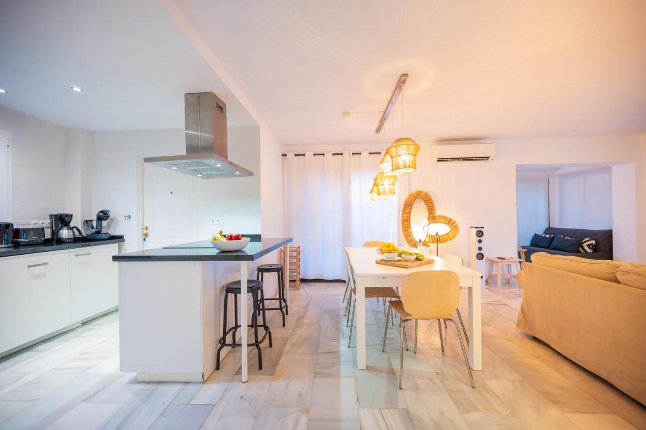 Typical Beach House Las Chapas Playa With Heated Pool ماربيا المظهر الخارجي الصورة